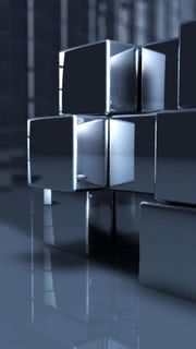 3D metal cube