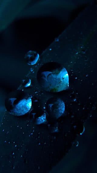 Dark Blue Water Drops