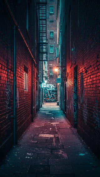 【261位】路地裏|ストリートアートのiPhone壁紙