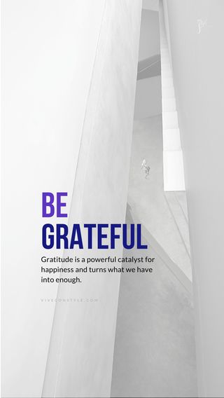 Be Grateful