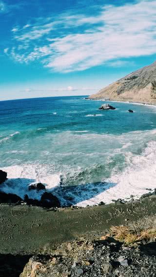 カリフォルニアの海