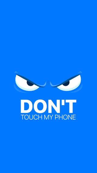 Don't touch | ロック画面用|顔のiPhone壁紙