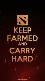 「KEEP FARMED AND CARRY HARD」