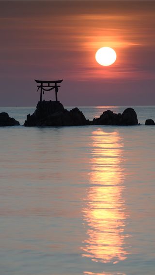 海の鳥居 - 奈多海岸