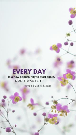 毎日が再出発のチャンス - Every day is a new opportunity to start again