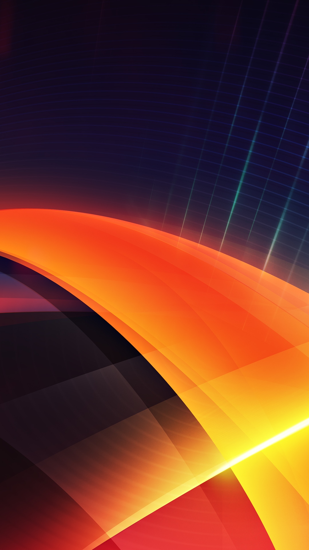 Futuristic Orange Layers Illustration iPhone 6 Plus HD Wallpaper / iPod ...