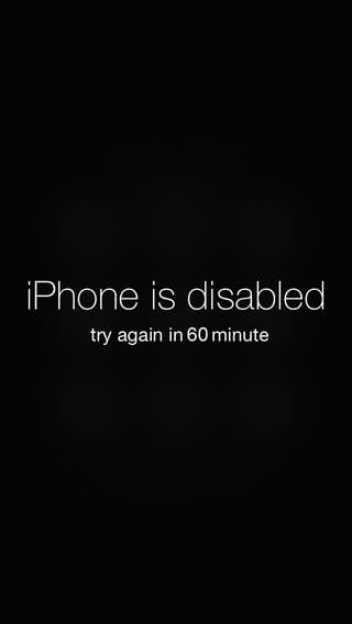 iPhone is disabled