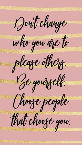 Be yourself