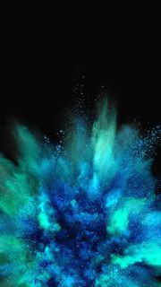 Blue explosion