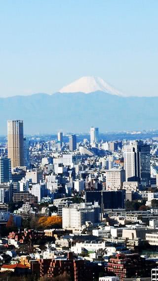 東京から見た富士山