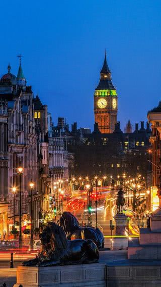 ロンドンの夜景|イギリスのiPhone壁紙