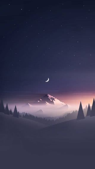 夜の山