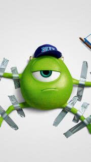 【アニメ】モンスターズ・ユニバーシティ - Mike Wazowski|モンスターズインクのiPhone壁紙