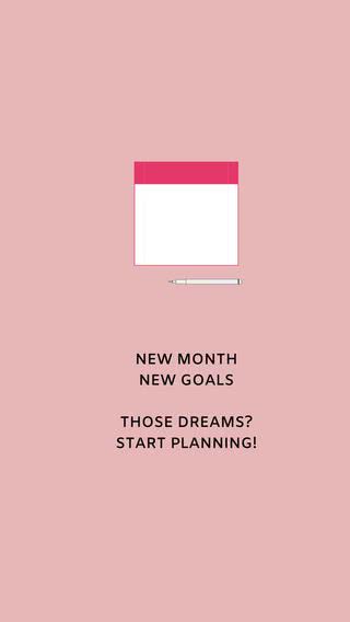 New month, new goals