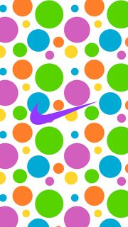 Nike (カラフル水玉模様）