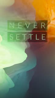 オシャレな模様「NEVER SETTLE」