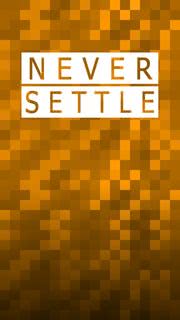 名言「NEVER SETTLE」