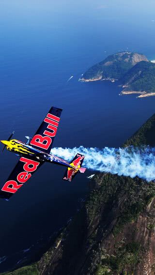 RedBullの飛行機|RedBullのiPhone壁紙