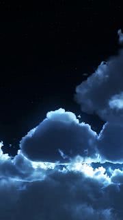 夜空の雲