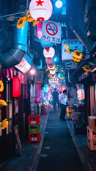 夜の飲み屋街