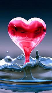 Water Drop Hearts