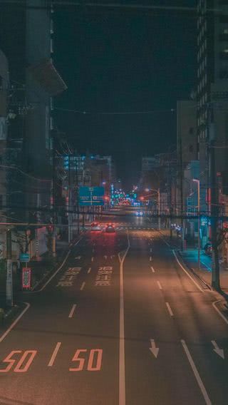 夜の道路