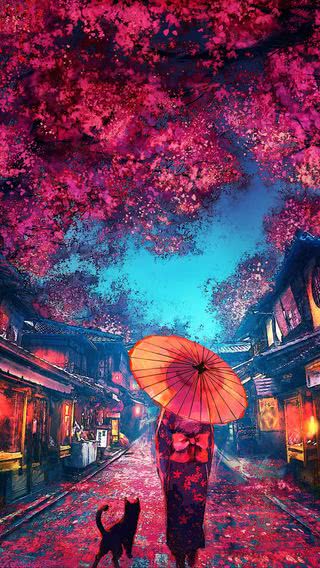 夜桜