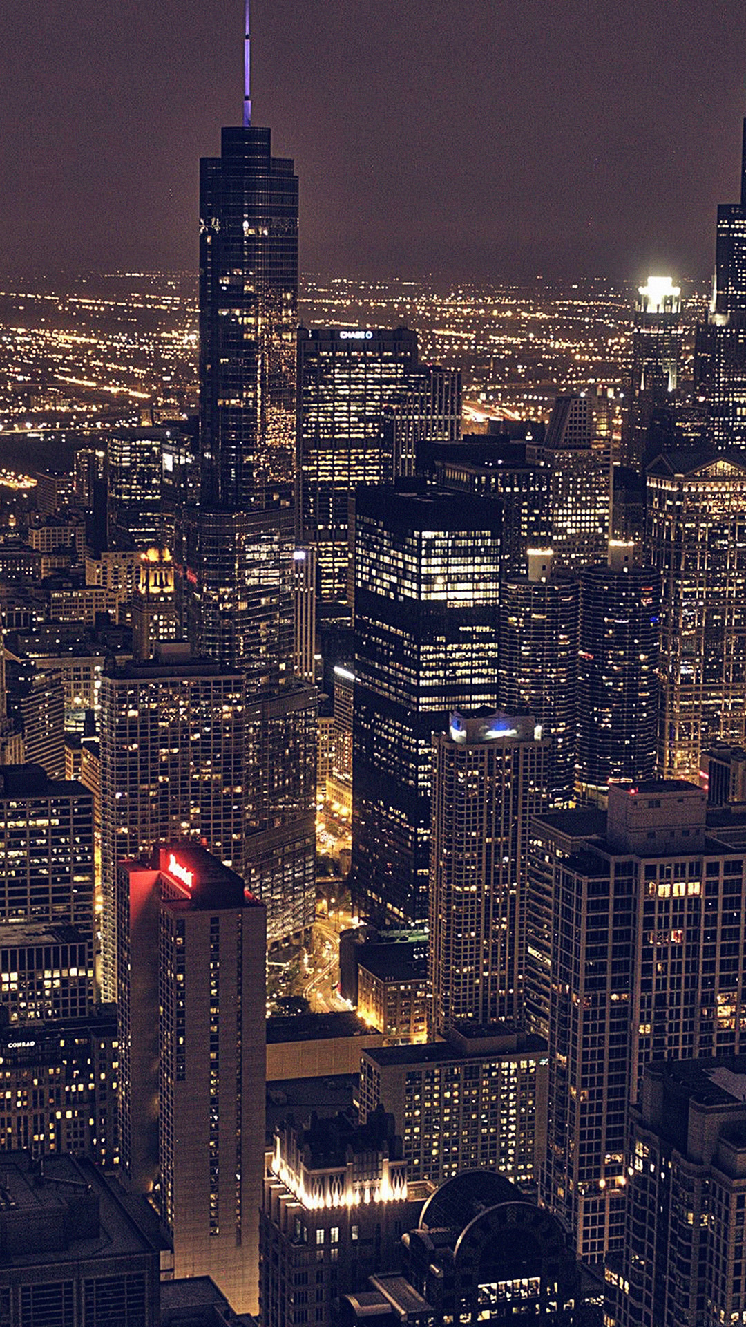 シカゴの夜景 Iphone11 スマホ壁紙 待受画像ギャラリー