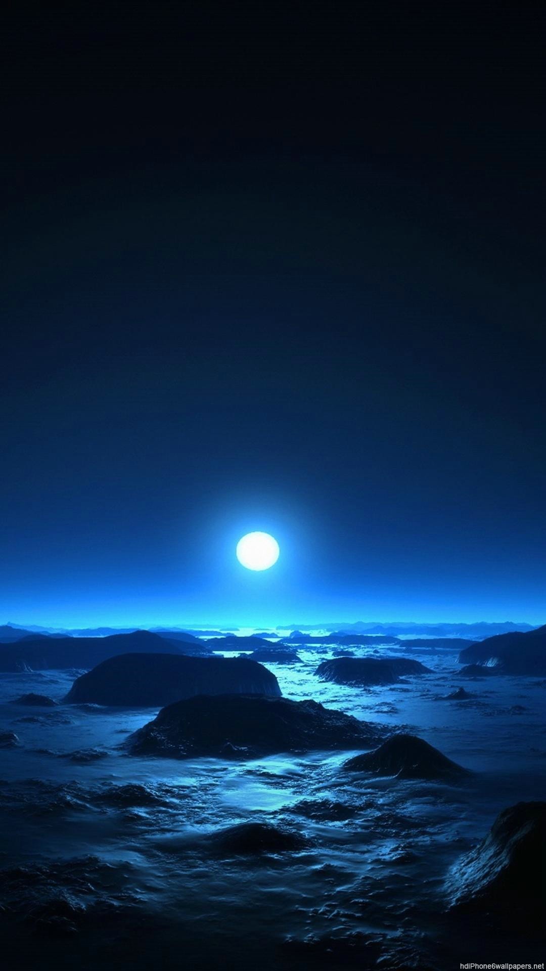 月夜の海 Iphone11 スマホ壁紙 待受画像ギャラリー