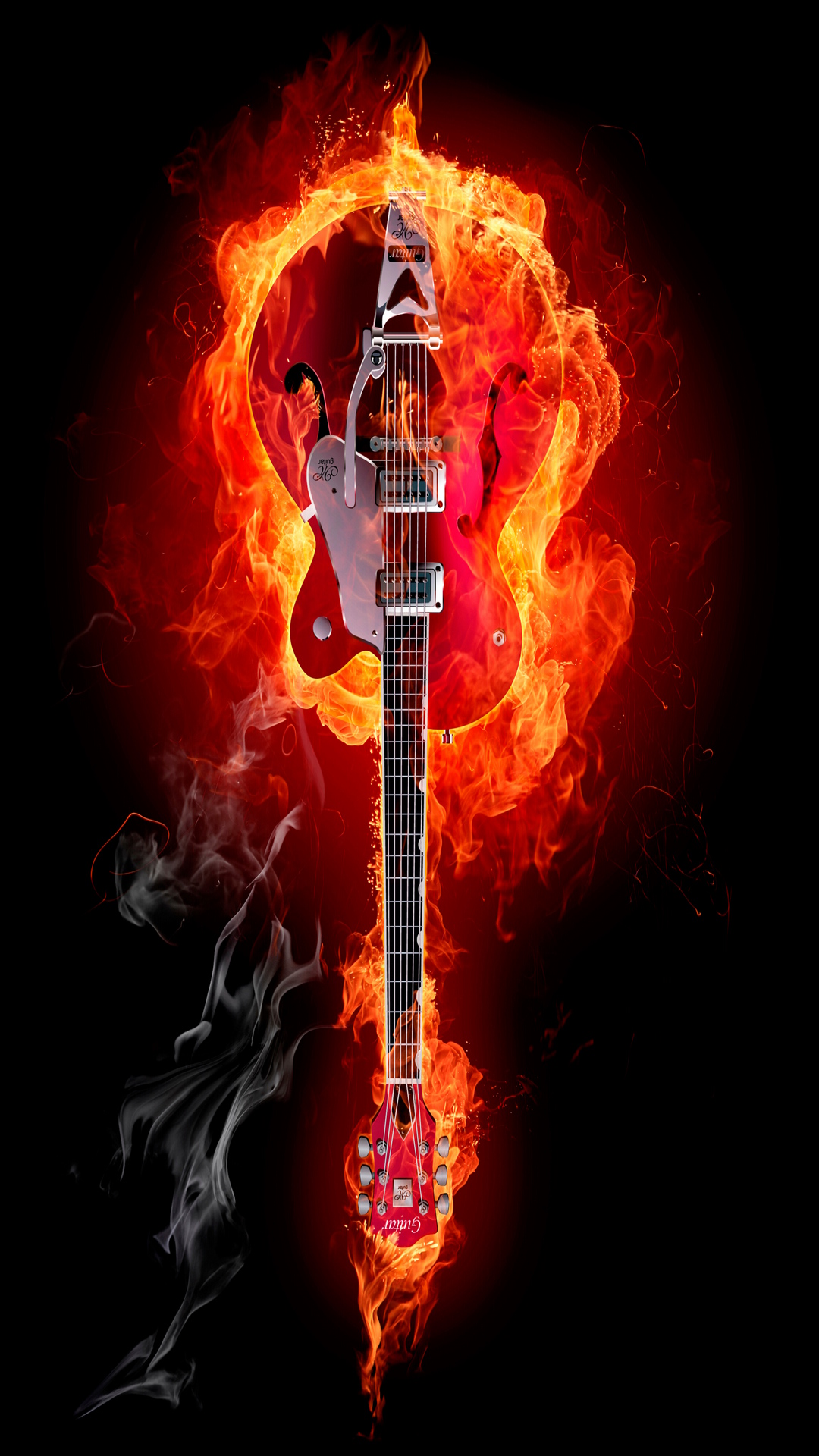 炎のギター Iphone11 スマホ壁紙 待受画像ギャラリー