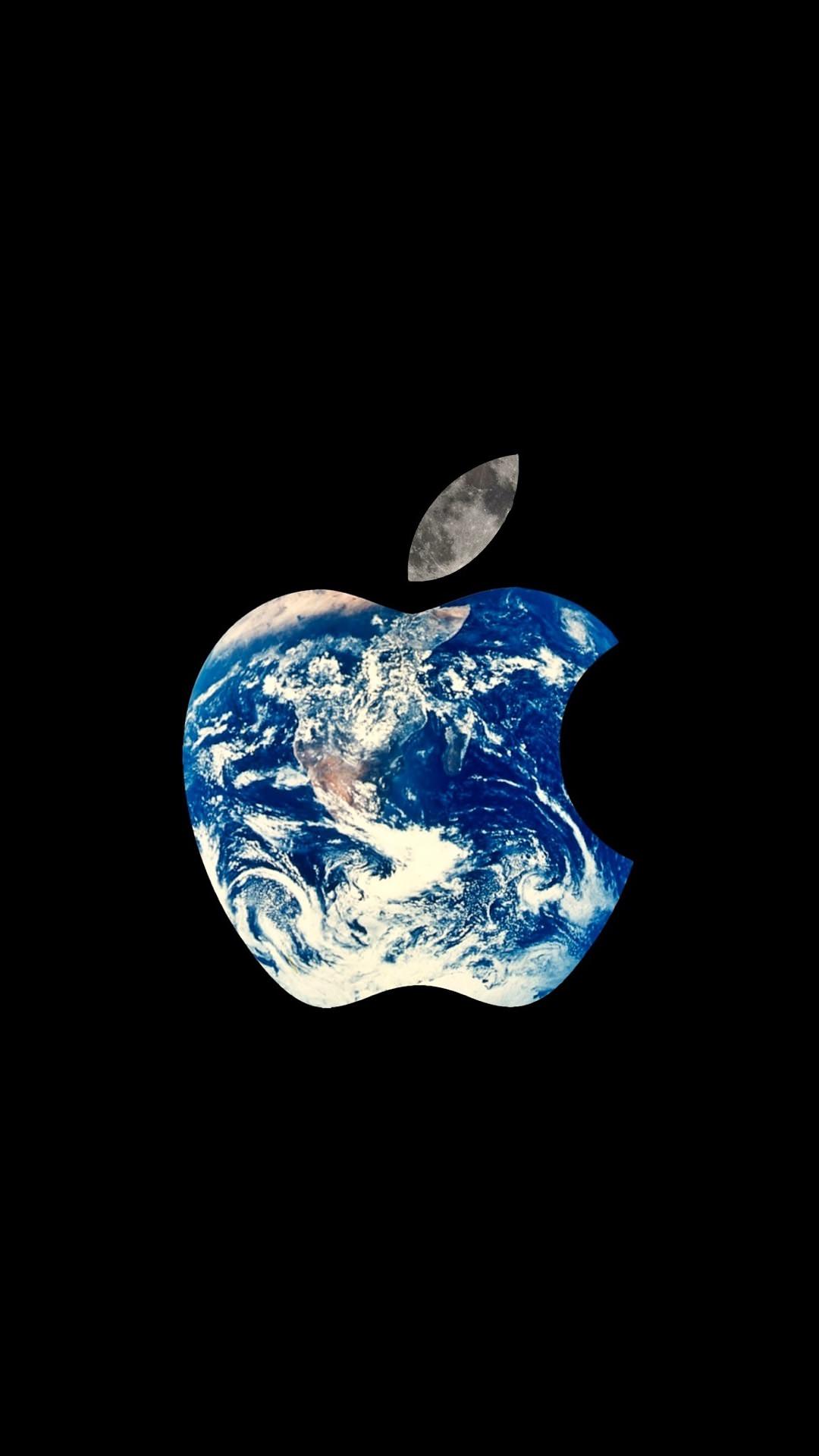 スマホ壁紙 リンゴ型の地球 Appleロゴ Iphone11 スマホ壁紙 待受画像ギャラリー