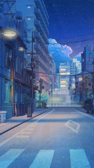 夜の街 - イラスト