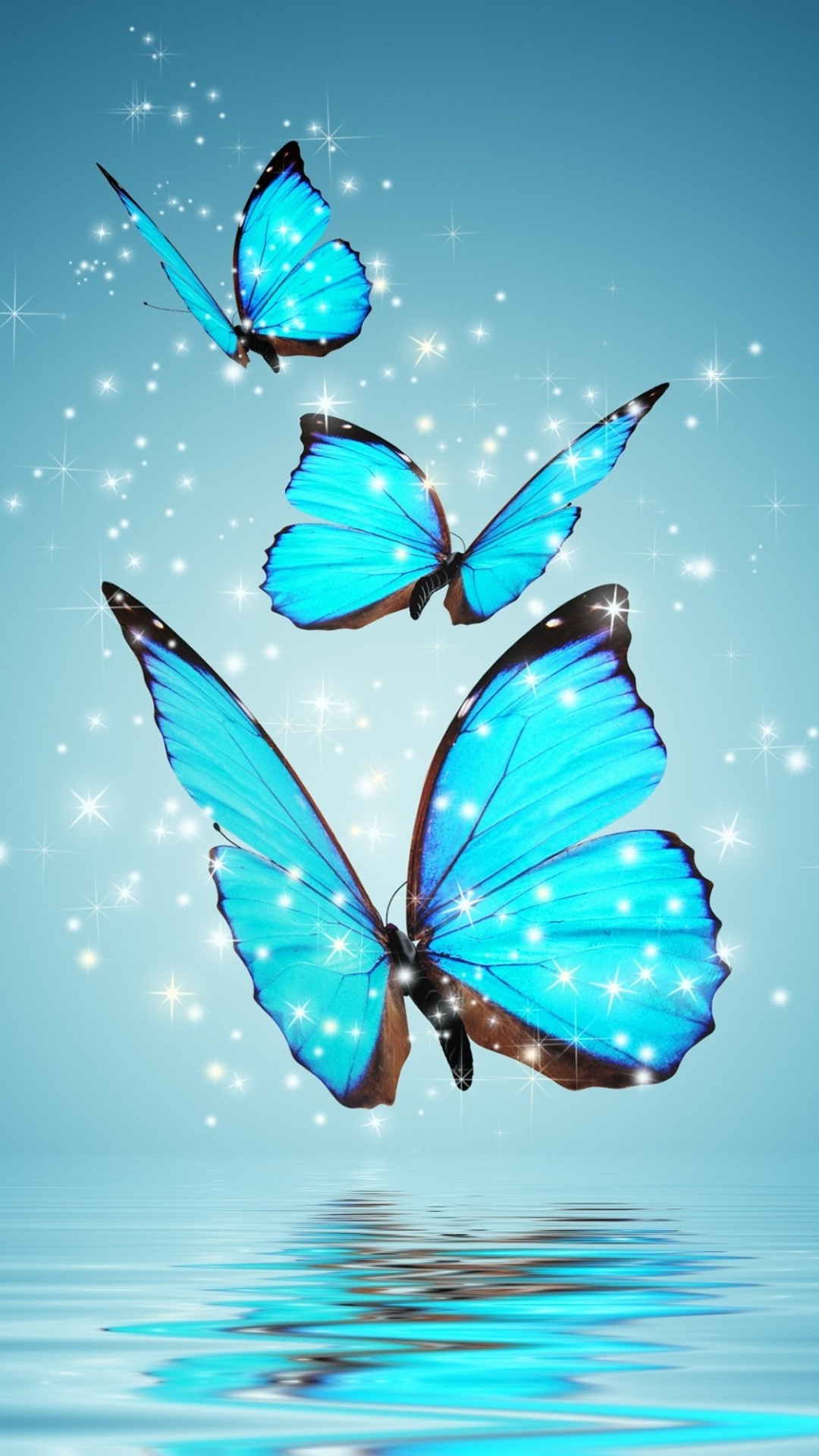 宝石のような青い蝶 Iphone11 スマホ壁紙 待受画像ギャラリー