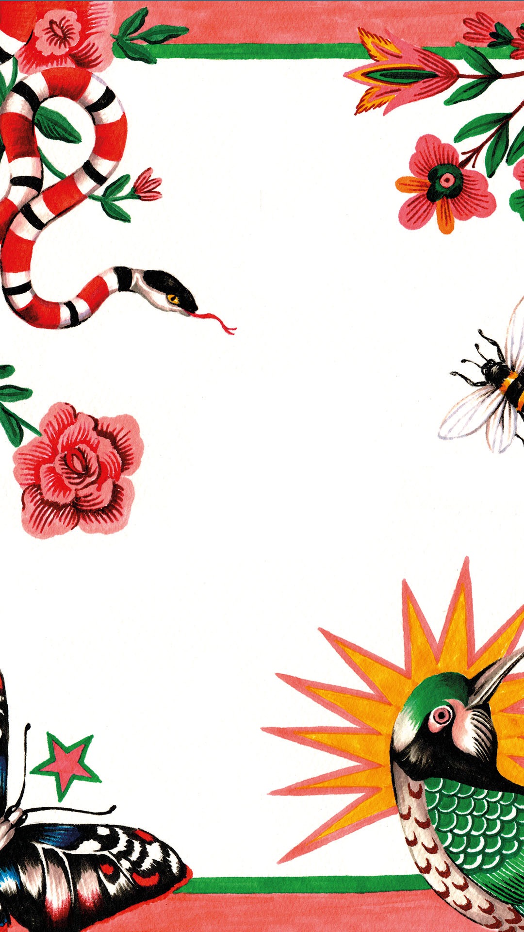 新鮮なgucci 蛇 壁紙 最高の花の画像