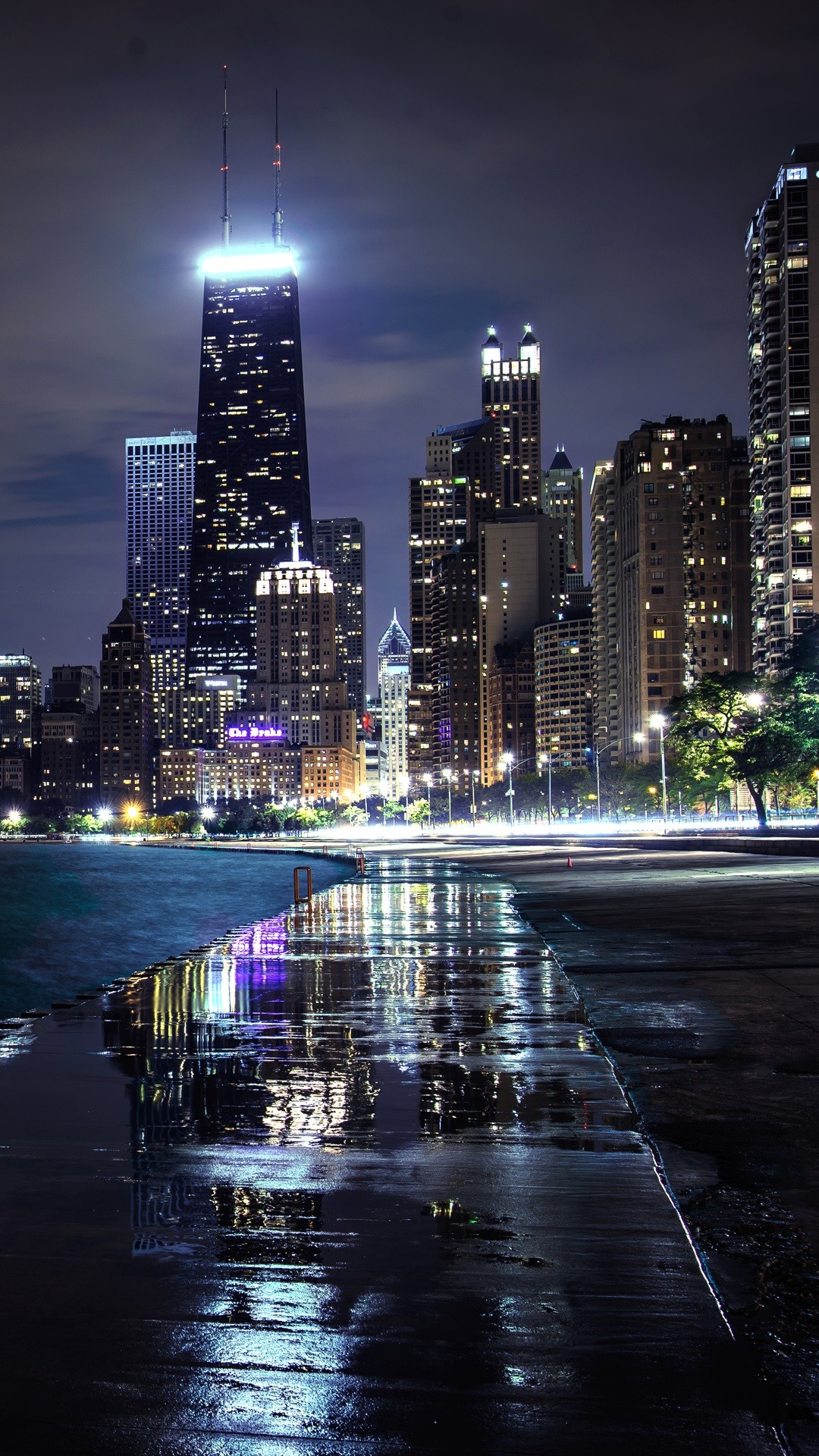 シカゴの夜景 Iphone11 スマホ壁紙 待受画像ギャラリー