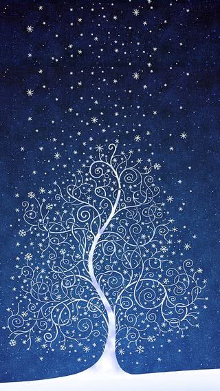 青く輝くクリスマスツリー Iphone11 スマホ壁紙 待受画像ギャラリー