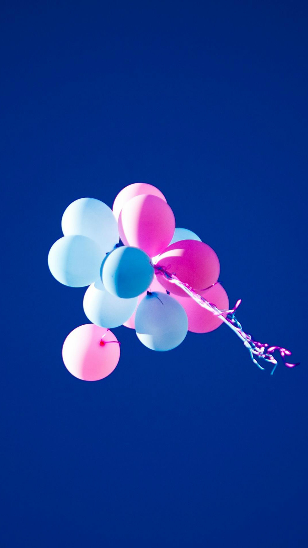Flying Balloons In Blue Sky Iphone 6 Wallpaper Download Iphone
