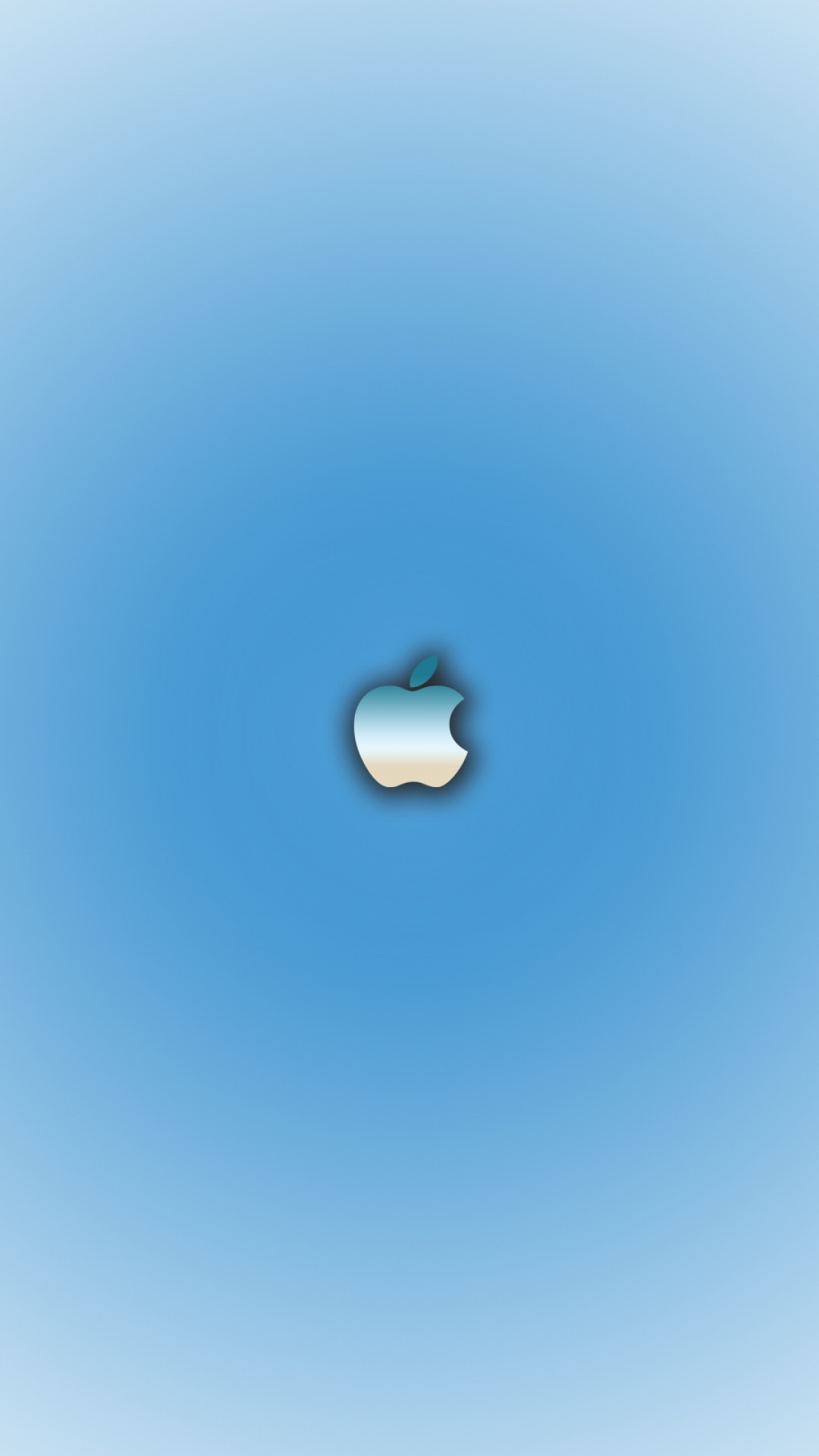 おしゃれ系 Appleロゴ ブルーグラデーション Iphone11 スマホ壁紙