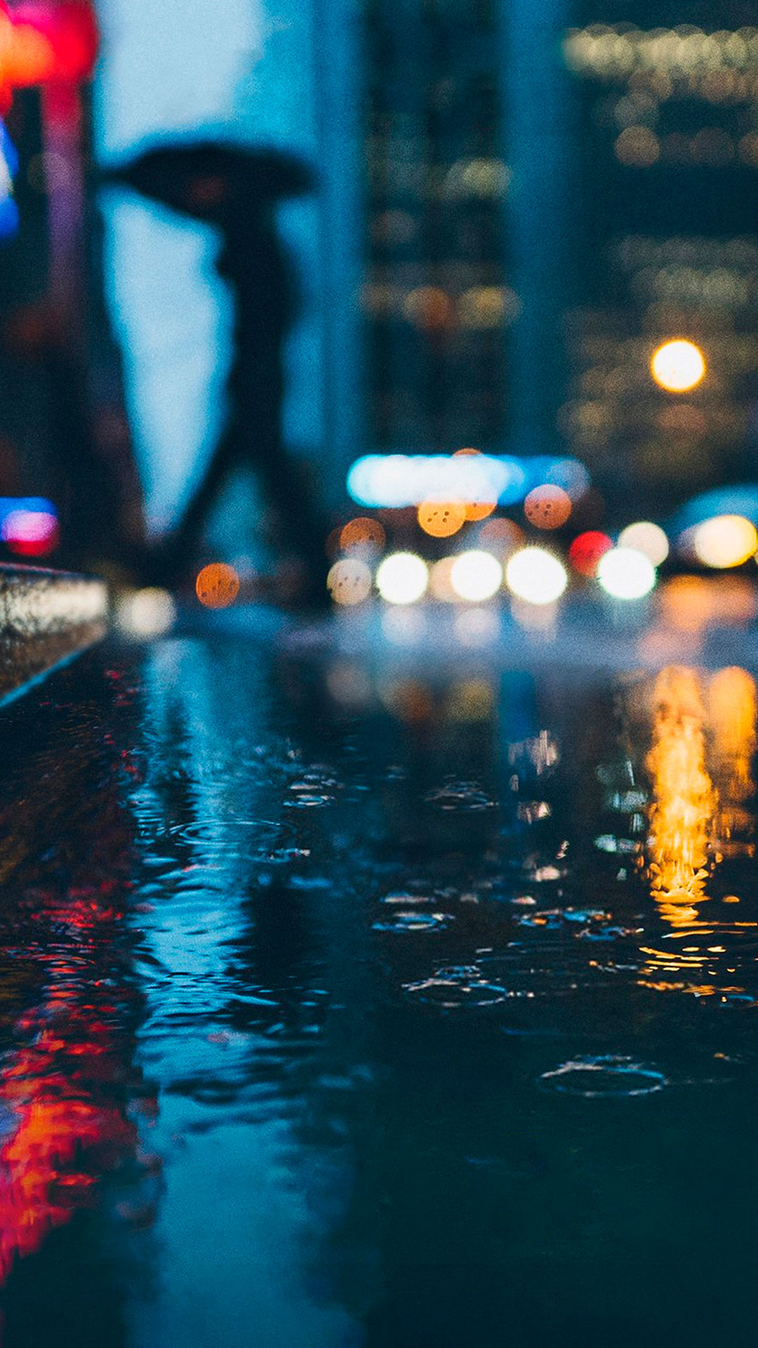 夜の雨の街 Iphone12 スマホ壁紙 待受画像ギャラリー