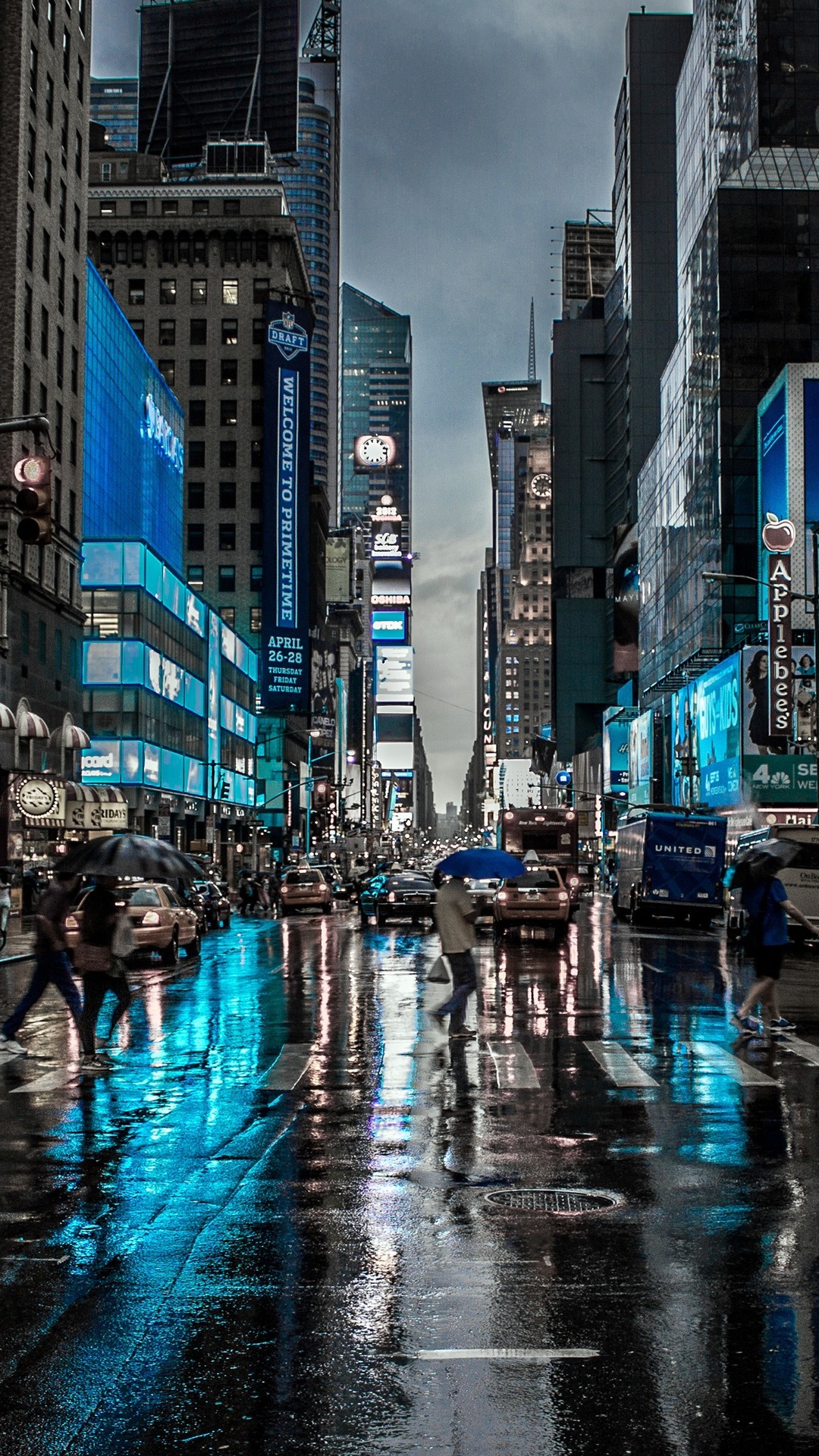 ニューヨークの青い夜景 Iphone11 スマホ壁紙 待受画像ギャラリー