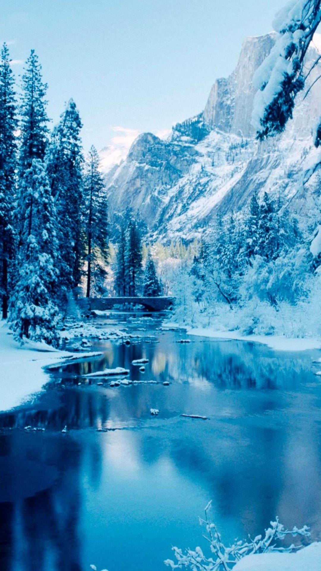 ブルーが美しい冬の自然 | iPhone12,スマホ壁紙/待受画像ギャラリー