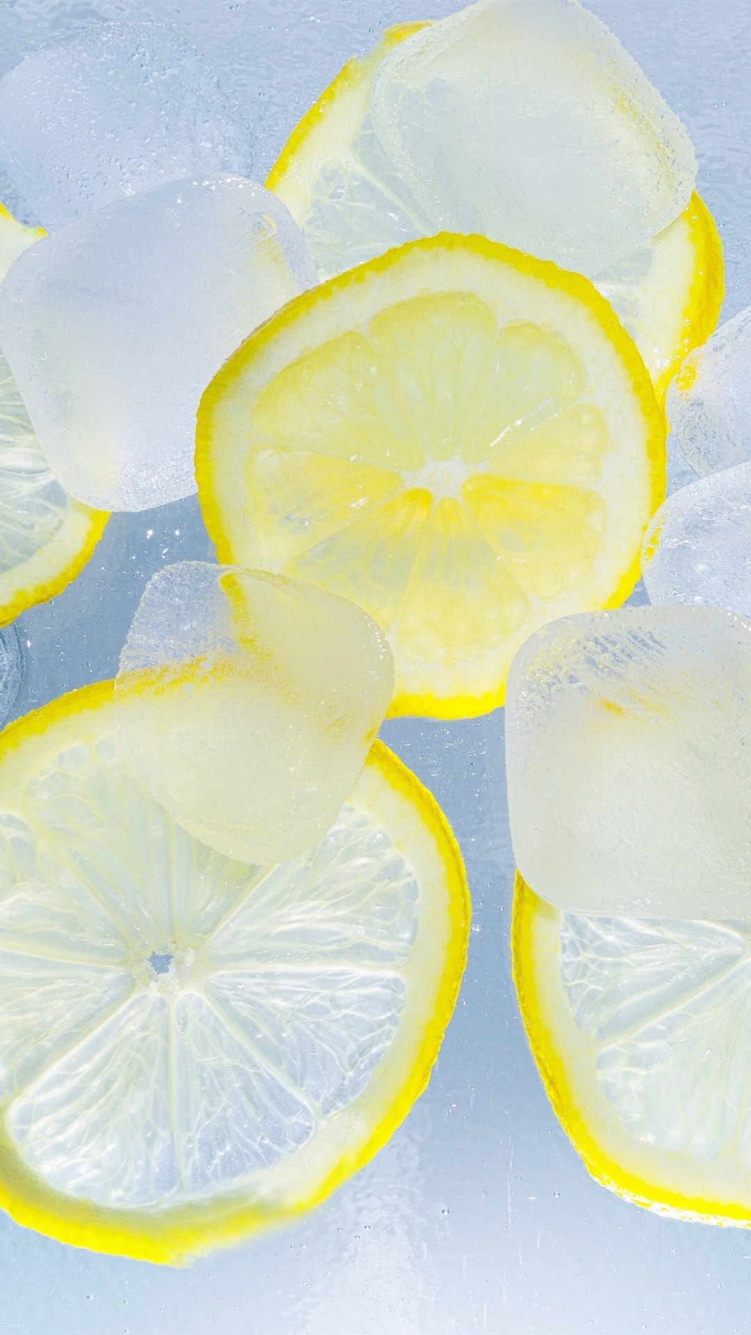 レモンの輪切りと氷 Iphone11 スマホ壁紙 待受画像ギャラリー