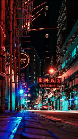 人気206位 サイバーパンクな雰囲気のニューヨークの夜景 Iphone11