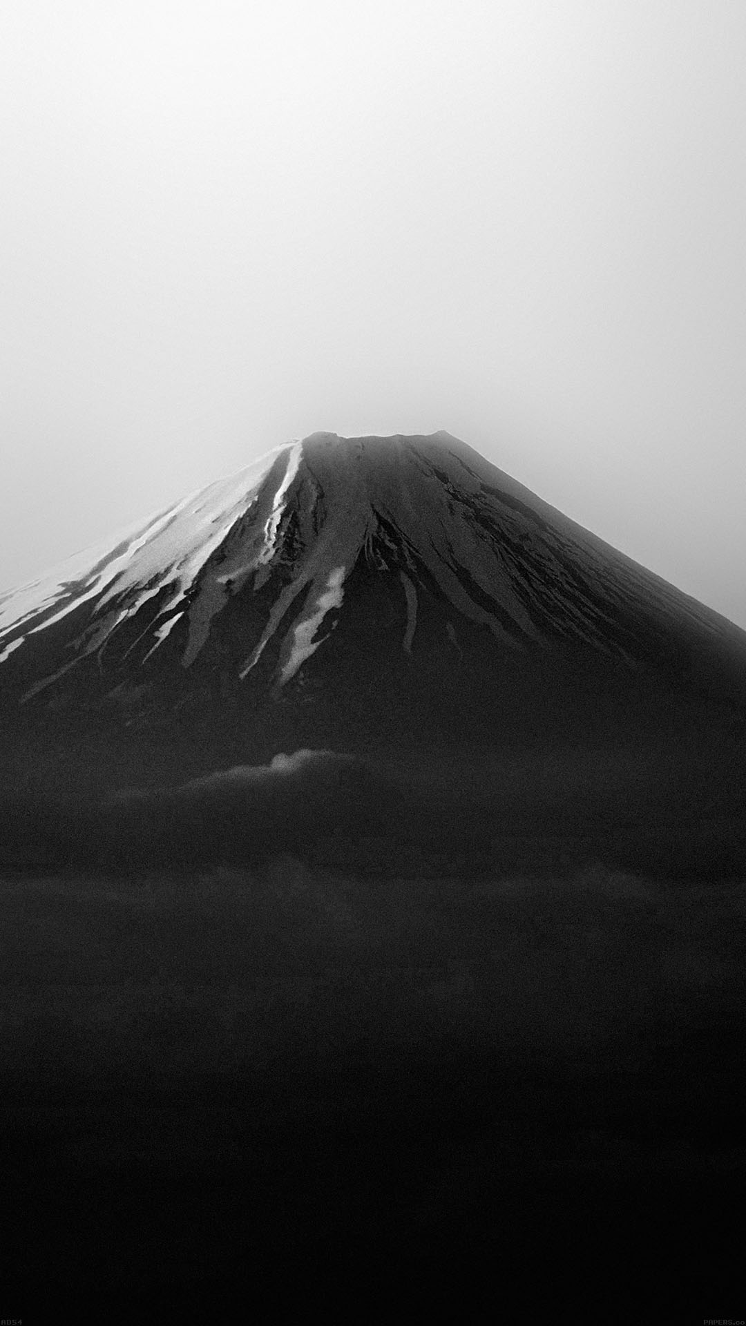 富士山のモノクロ写真 Iphone11 スマホ壁紙 待受画像ギャラリー