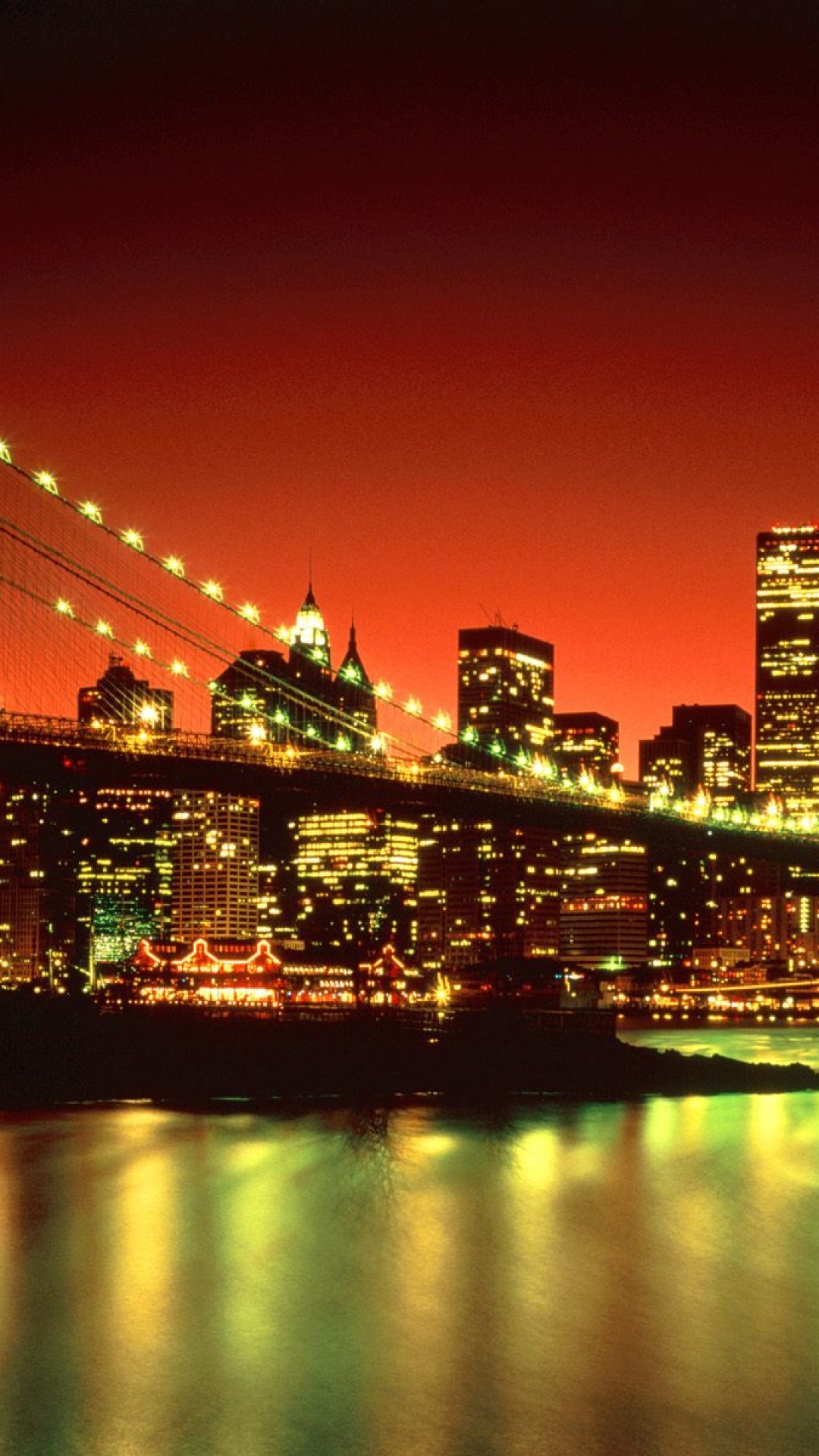 輝くニューヨークの夜景 Iphone11 スマホ壁紙 待受画像ギャラリー