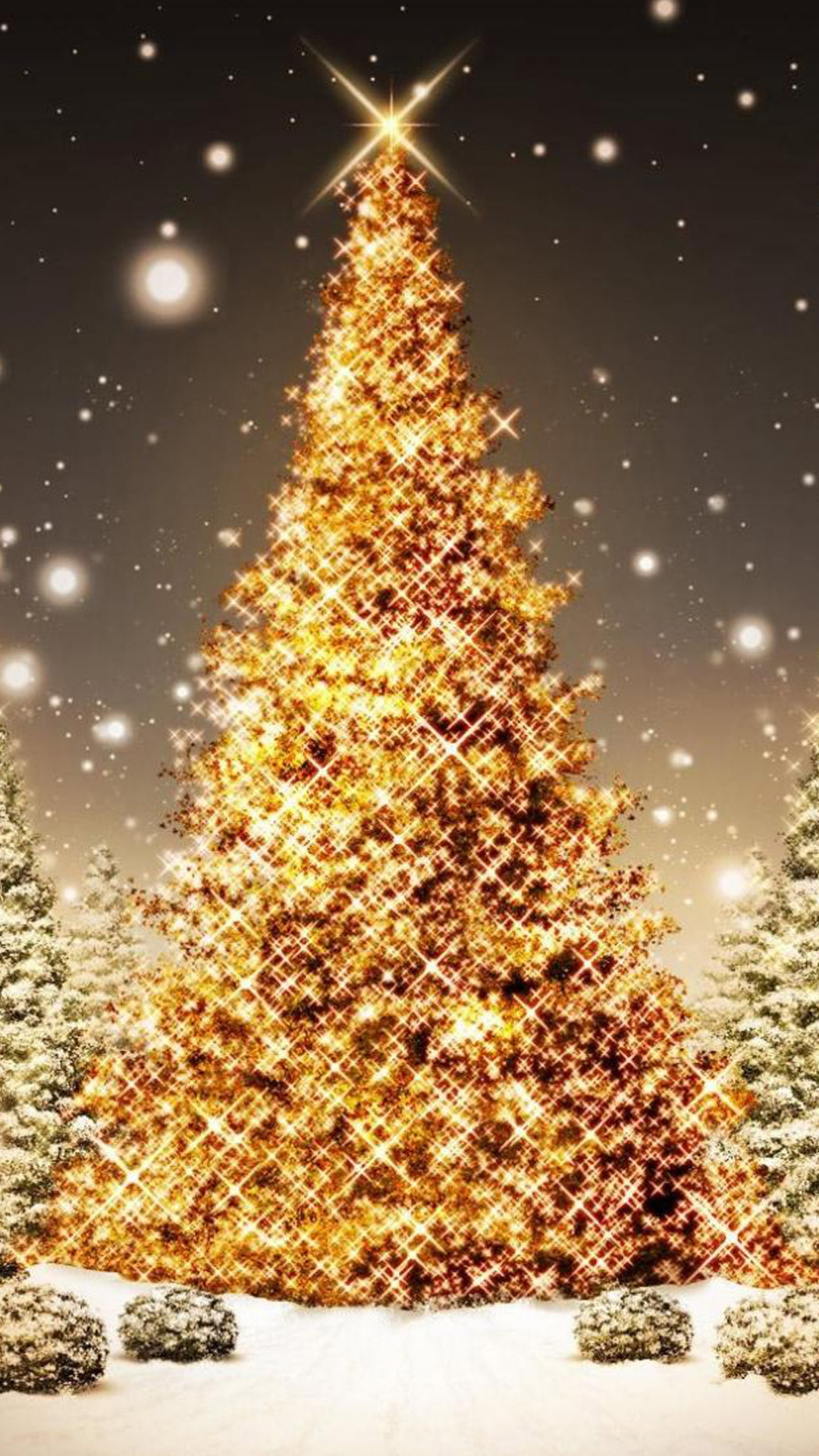 金色のクリスマスツリー Iphone11 スマホ壁紙 待受画像ギャラリー