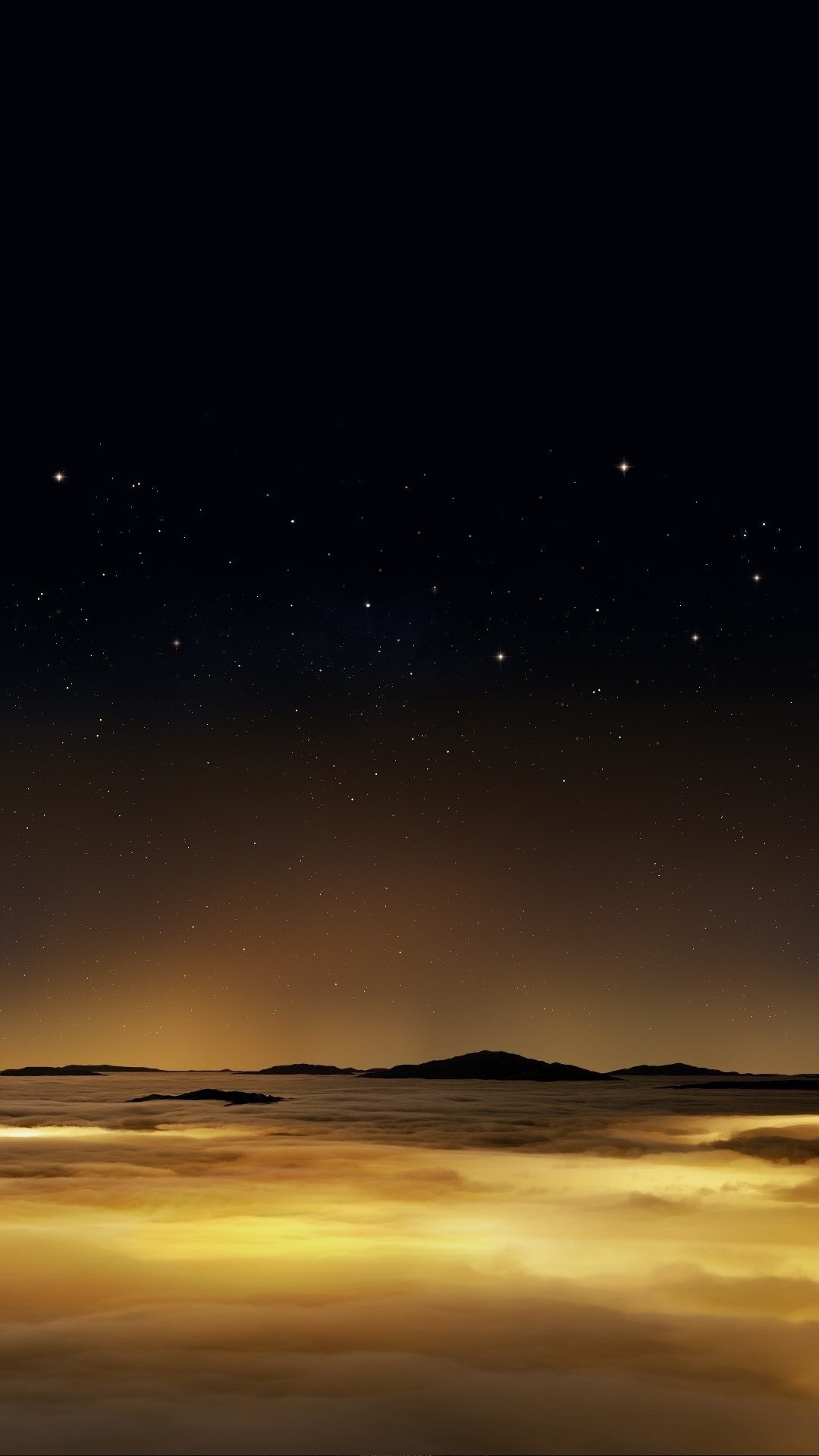 夜の金色の海 Iphone11 スマホ壁紙 待受画像ギャラリー