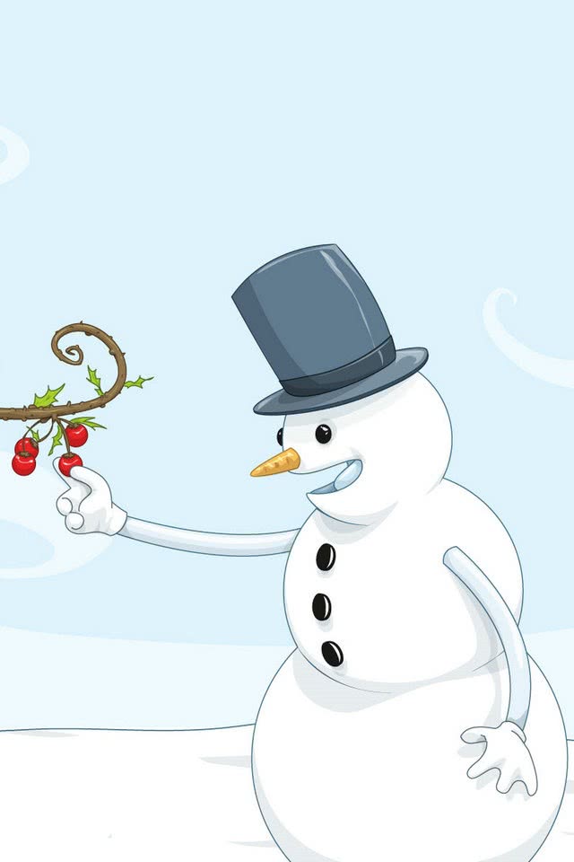 雪だるま Snowman Iphone壁紙ギャラリー