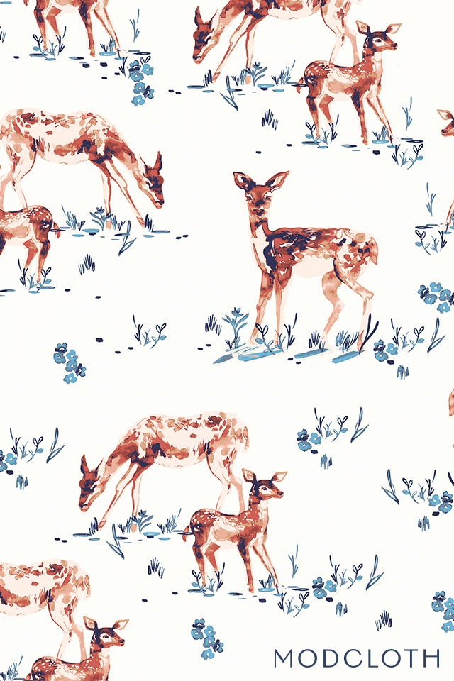 鹿のイラスト 動物のiphone壁紙 Iphone壁紙ギャラリー