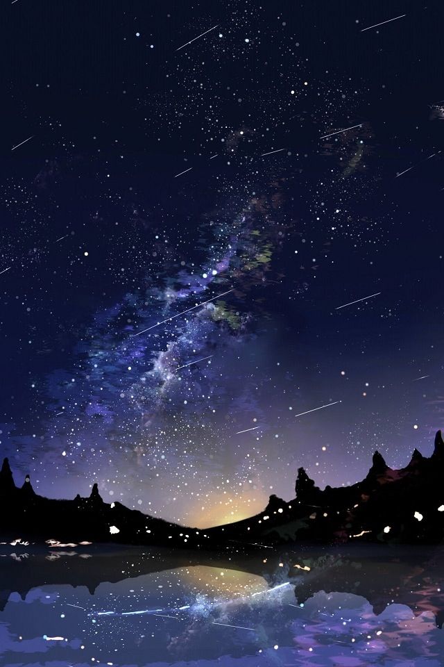 星降る夜の壁紙 Iphone壁紙ギャラリー